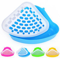 Chomik kot domowy królik narożnik toaleta ściółka tace czysty kryty Pet miot Training Tray dla małe zwierzę zwierzęta domowe 2